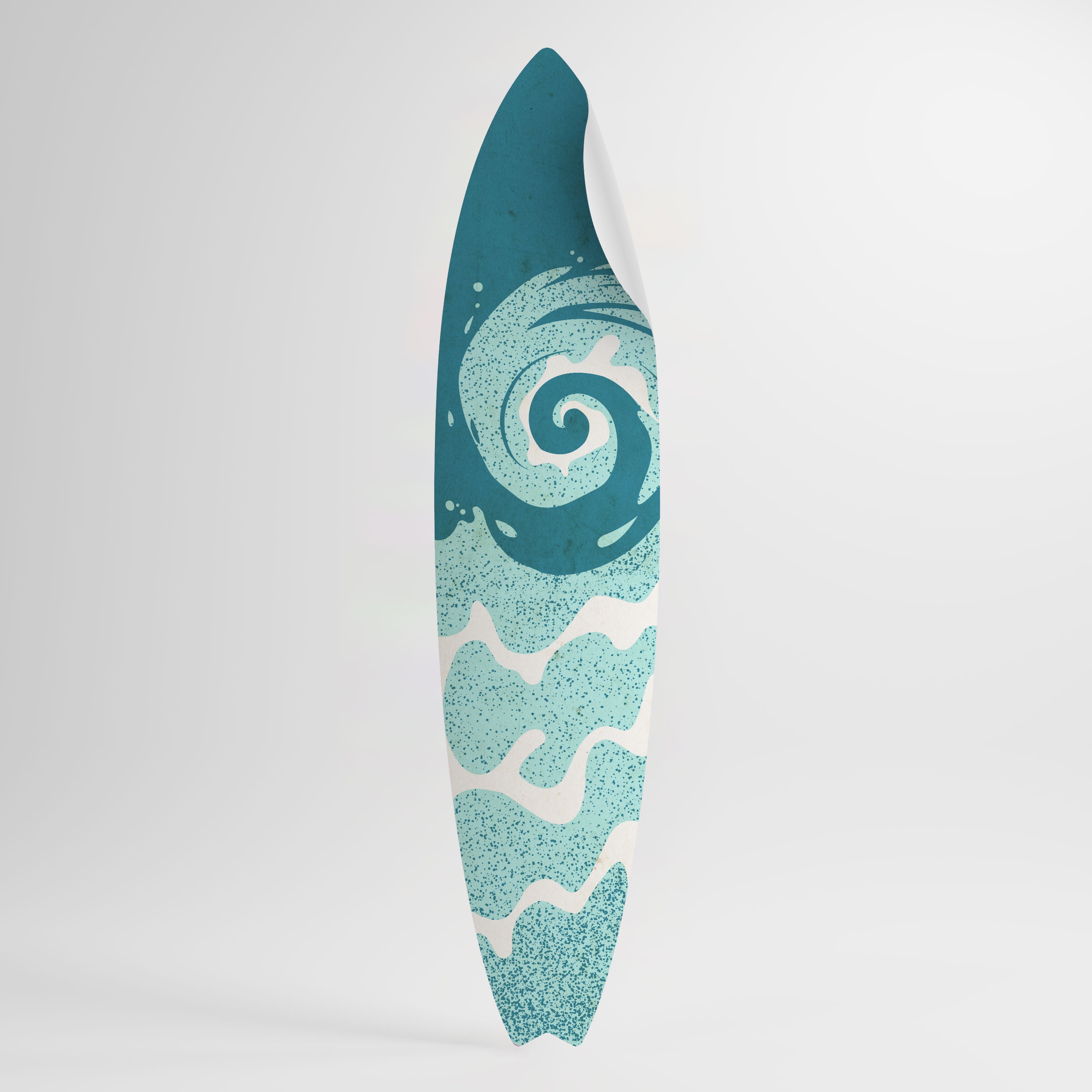 AQUA HELIX Peel and Stick Surfboard Sticker