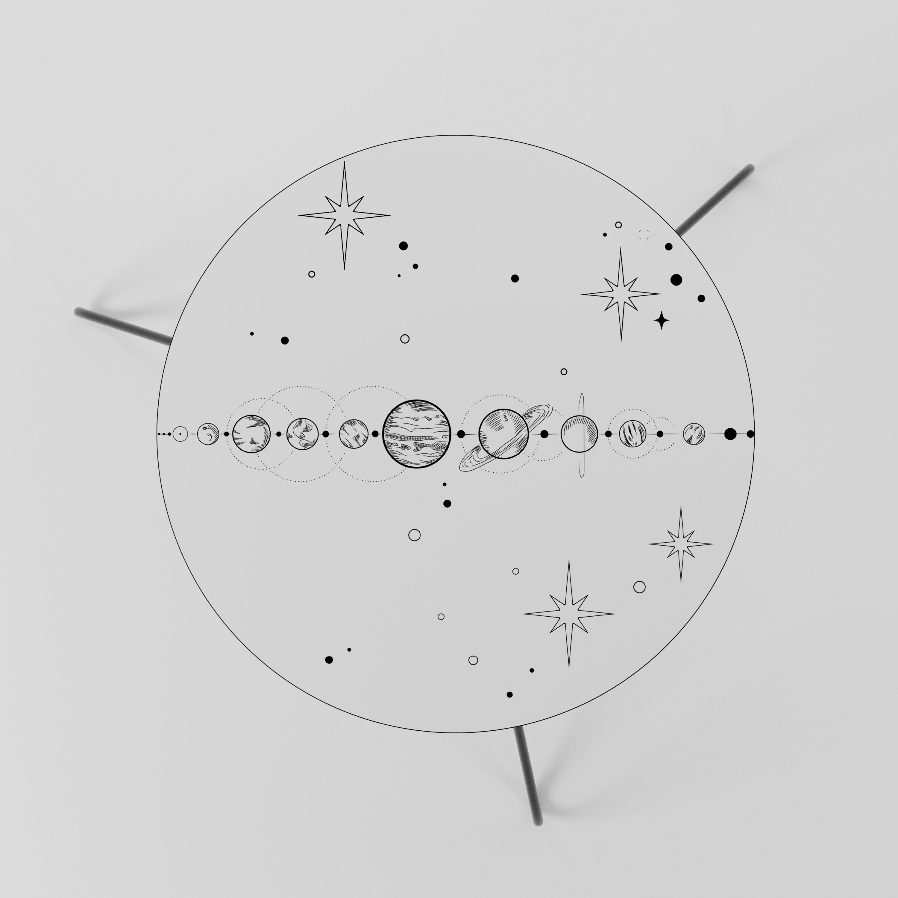 GALAXY OUTLINE Couchtisch 60