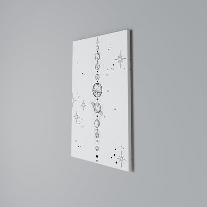 GALAXY OUTLINE Vertical Canvas Print