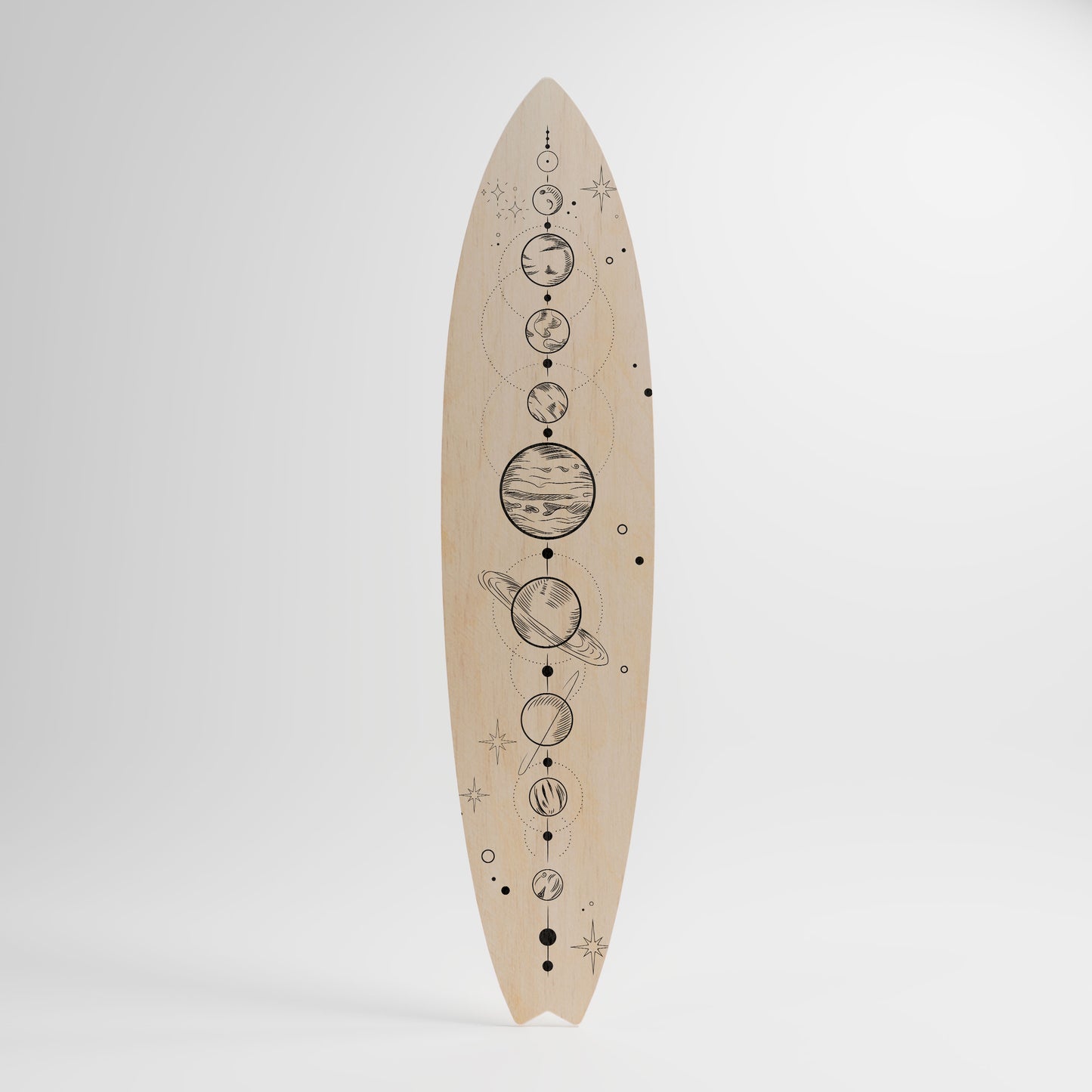 GALAXY OUTLINE Deko-Surfboard