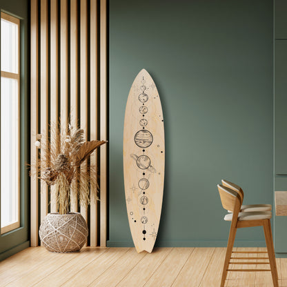 GALAXY OUTLINE Deko-Surfboard