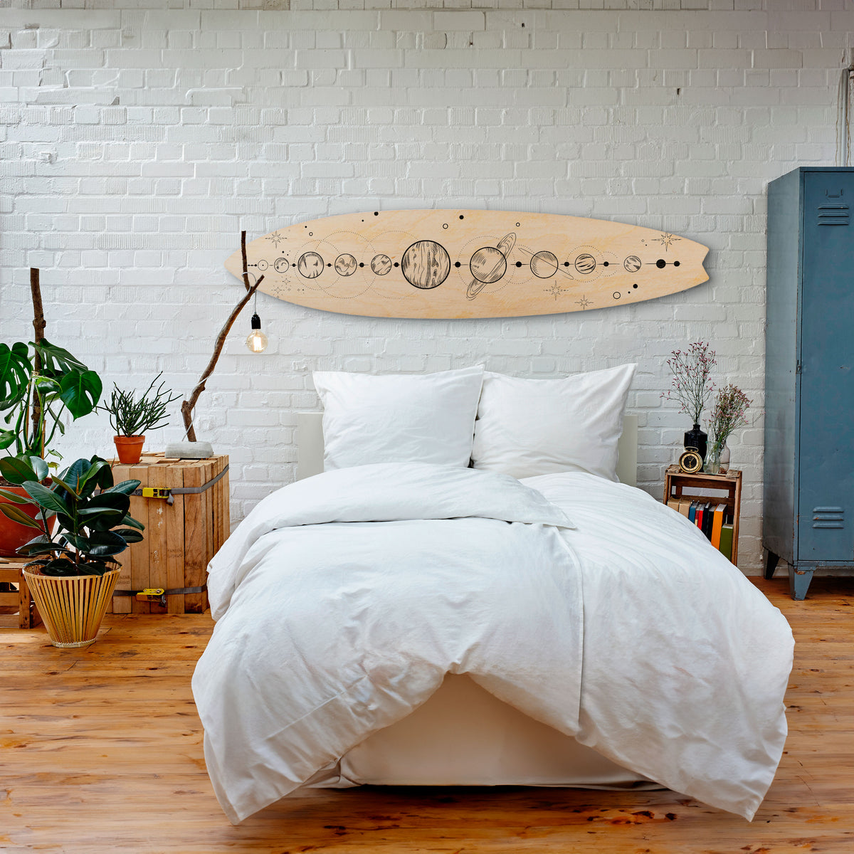 GALAXY OUTLINE Deko-Surfboard