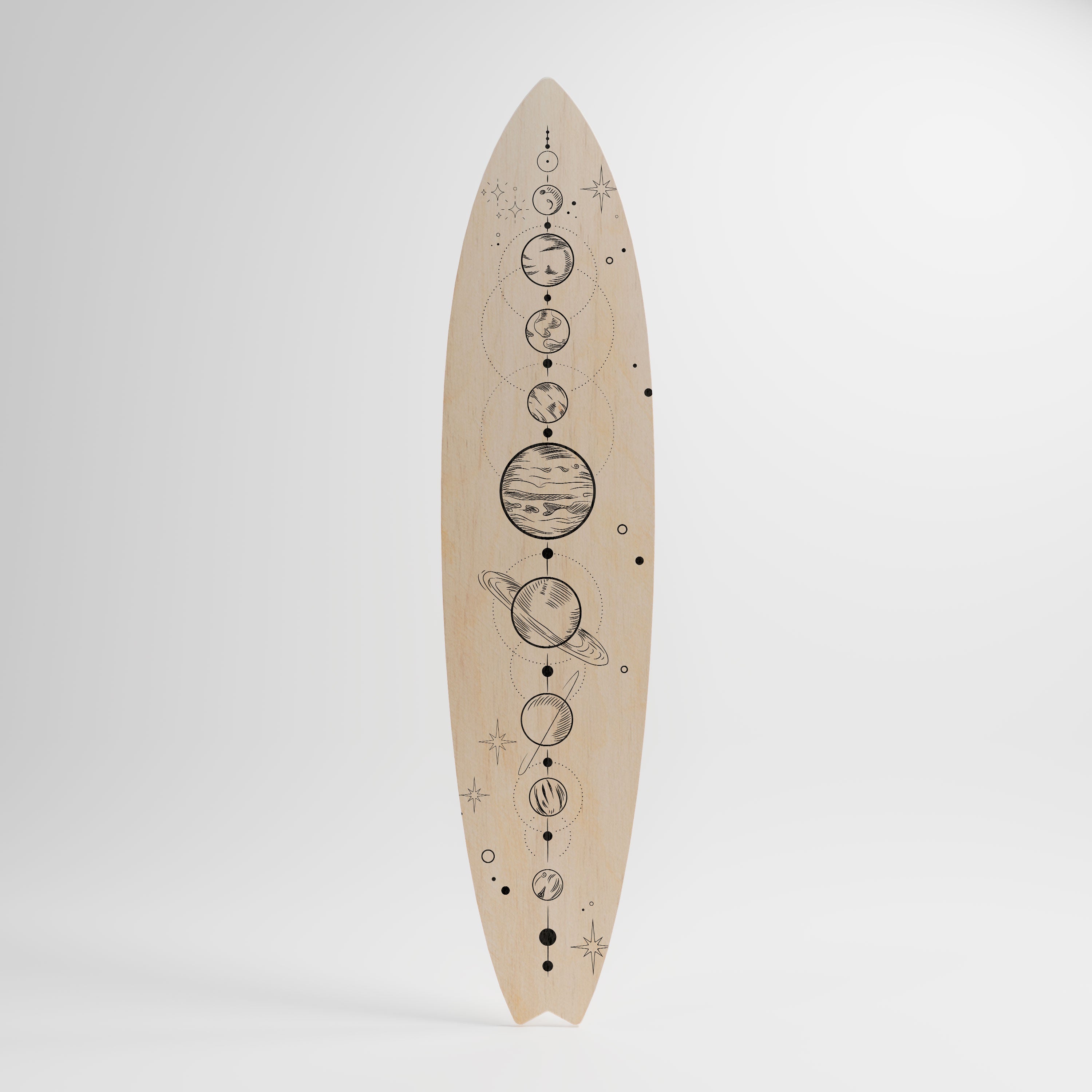 GALAXY OUTLINE Deko-Surfboard
