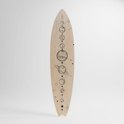 GALAXY OUTLINE Deko-Surfboard