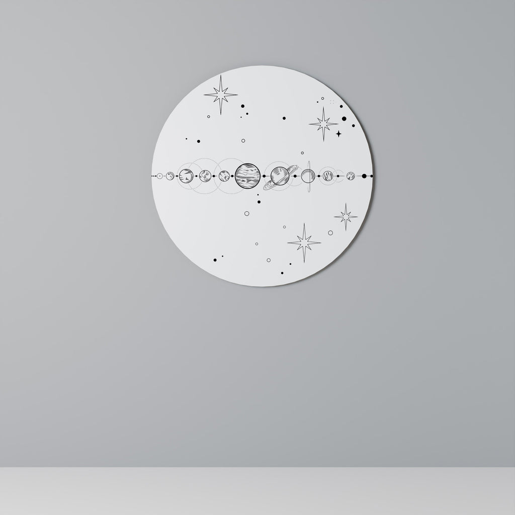 GALAXY OUTLINE Runde Wanddekoration Ø 69 cm