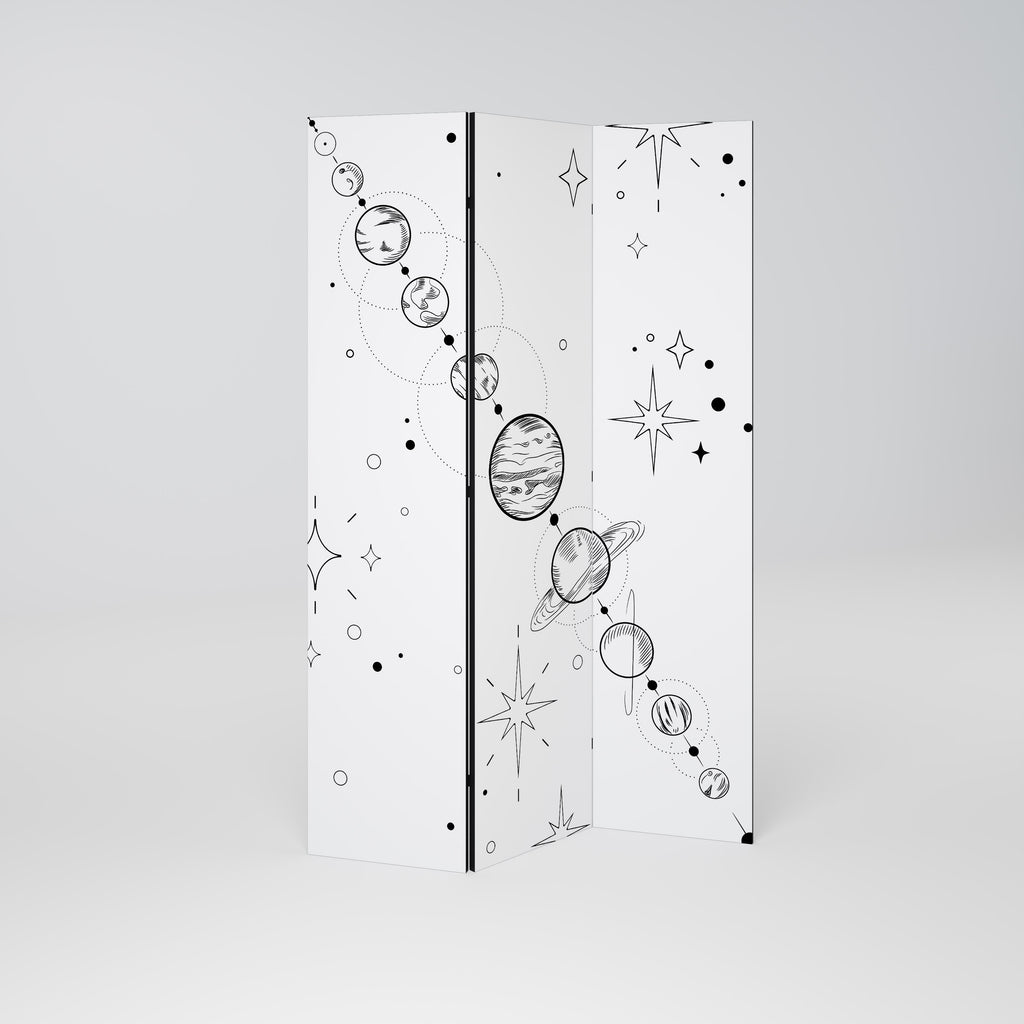 GALAXY OUTLINE 3-teiliger Paravent