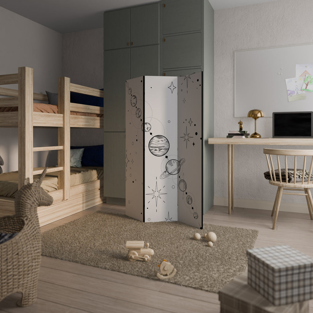 GALAXY OUTLINE Dekorativer 3-teiliger Raumteiler