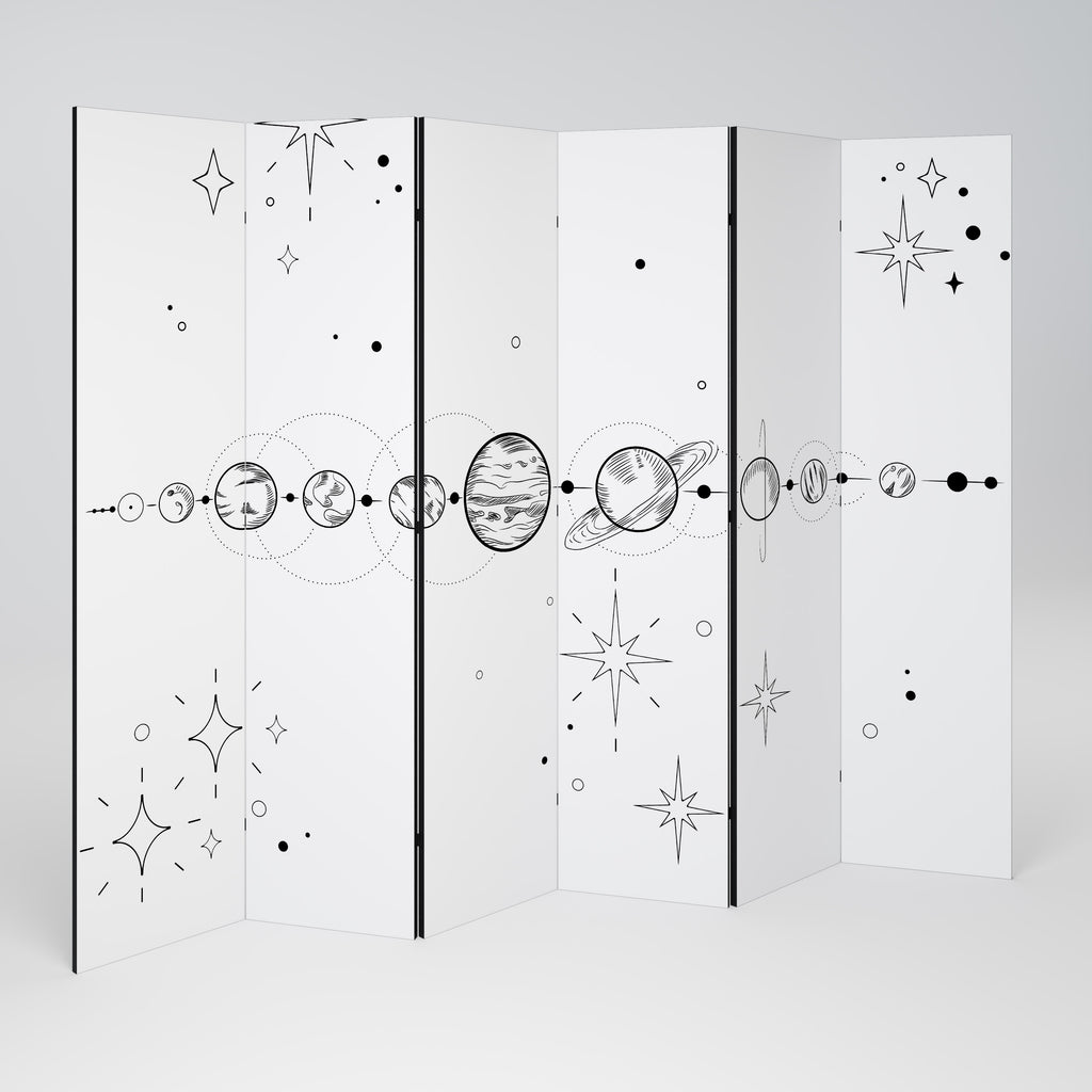 GALAXY OUTLINE 6-teiliger Paravent