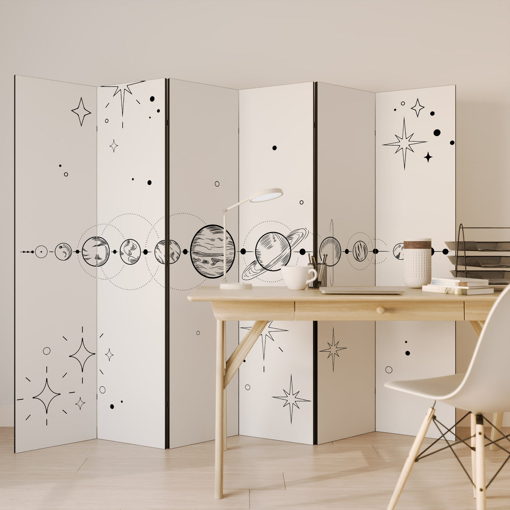GALAXY OUTLINE 6-teiliger Paravent