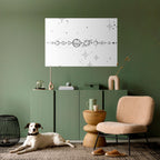 GALAXY OUTLINE Selbstklebendes Horizontal-Poster