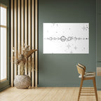 GALAXY OUTLINE Selbstklebendes Horizontal-Poster
