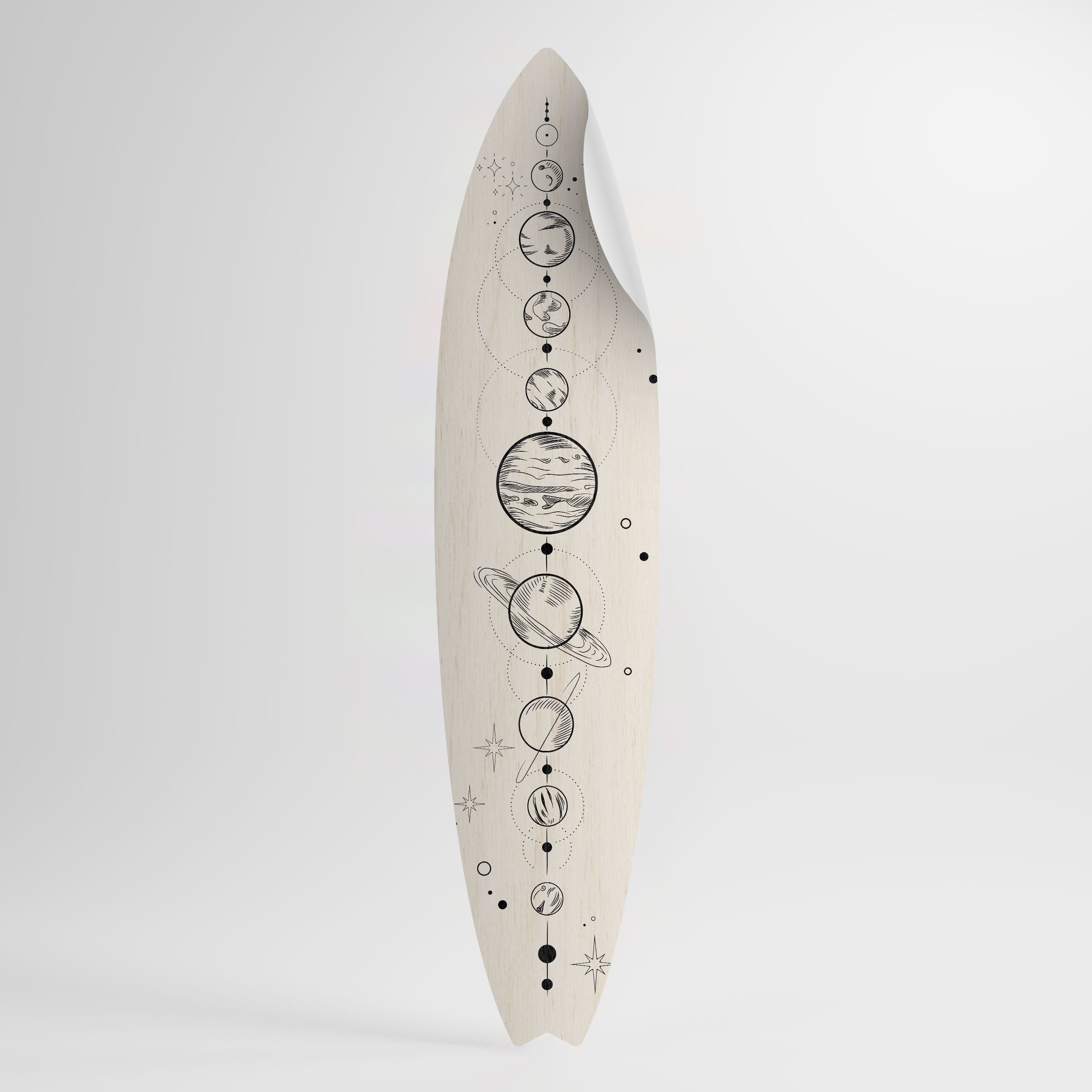 GALAXY OUTLINE Peel and Stick Surfboard Sticker