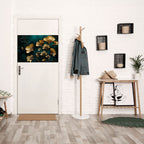 GOLDEN FLORA FANTASY Selbstklebendes Horizontal-Poster