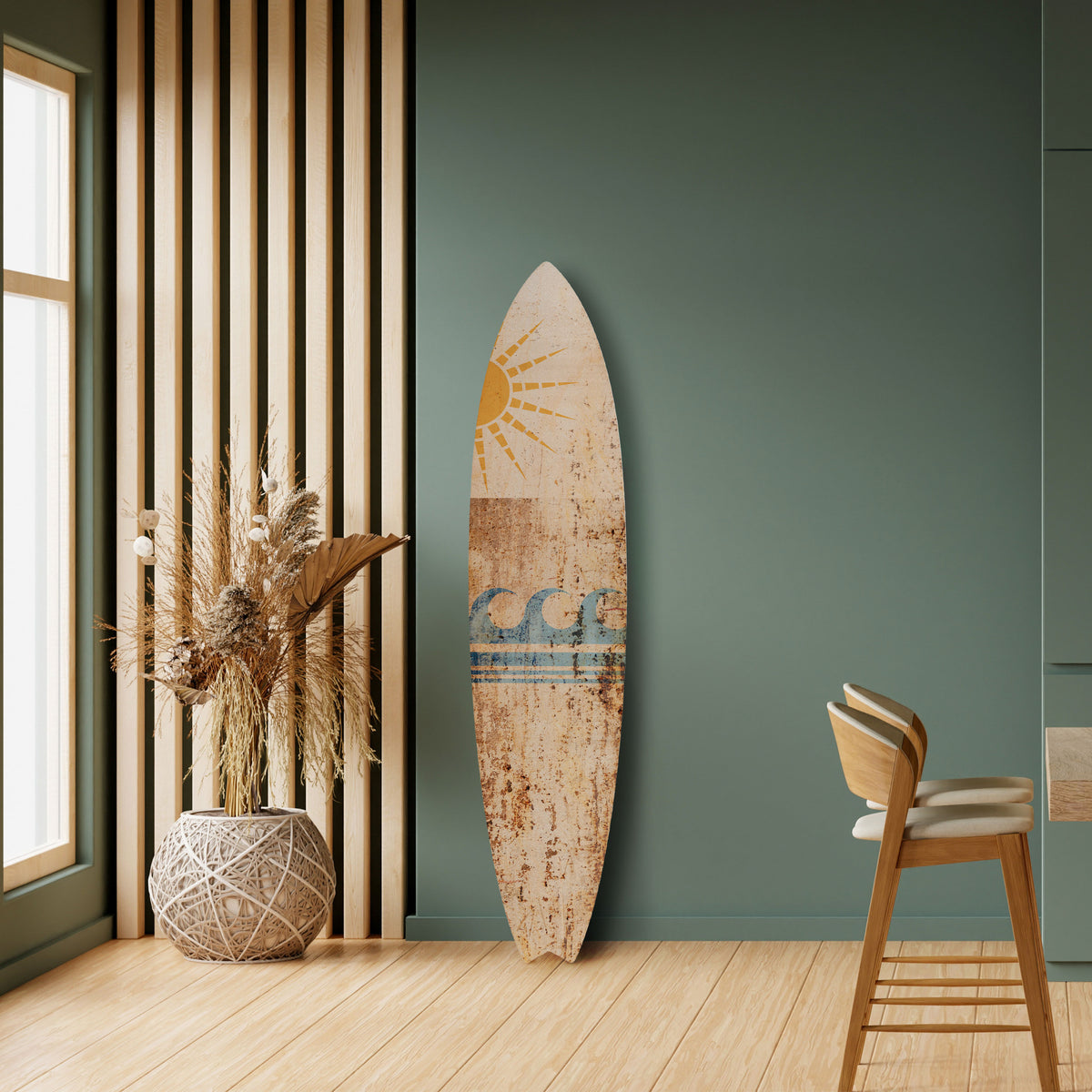 SUN-KISSED WAVES Deko-Surfboard