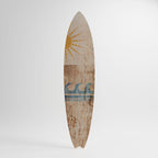 SUN-KISSED WAVES Deko-Surfboard