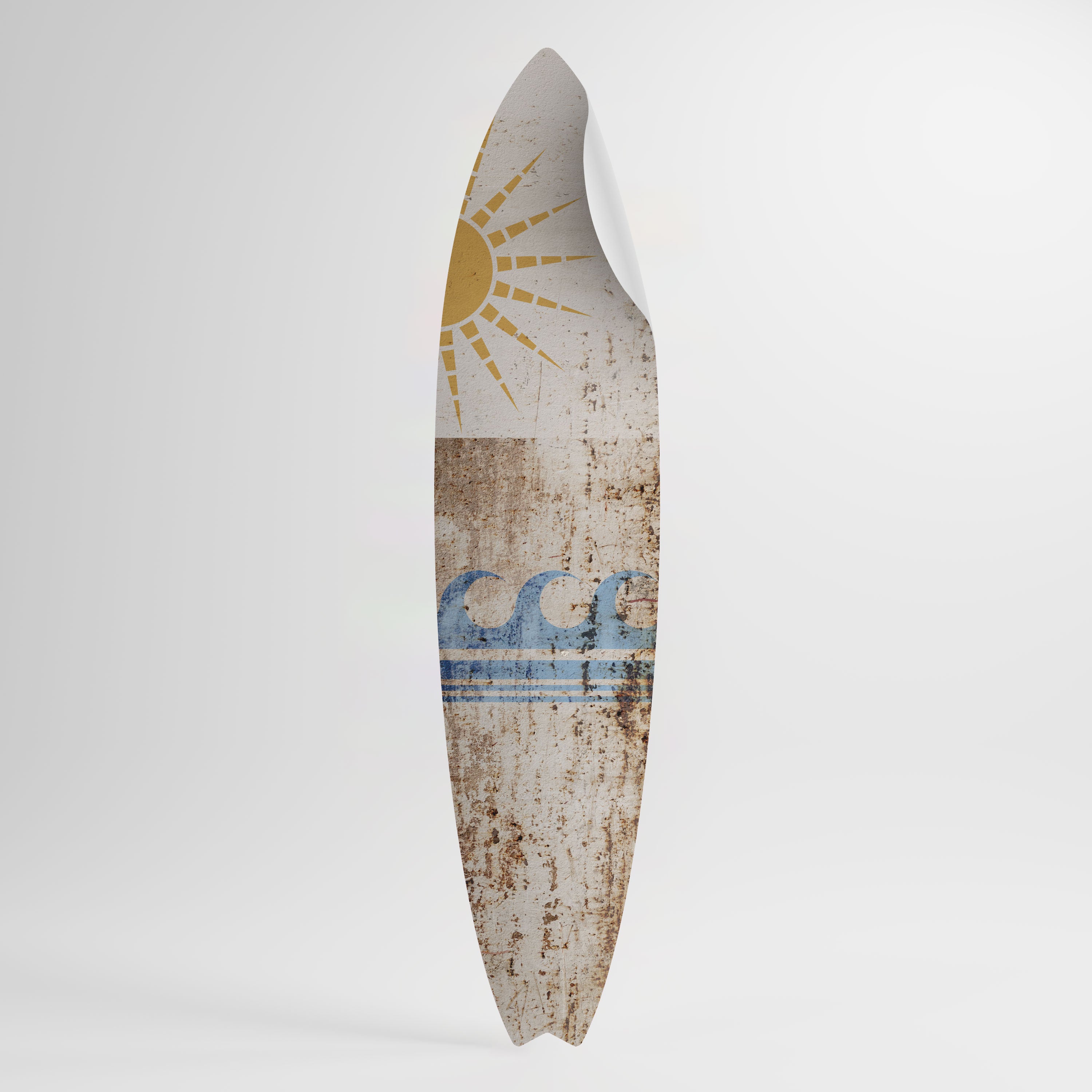 SUN-KISSED WAVES Peel and Stick Surfboard Sticker