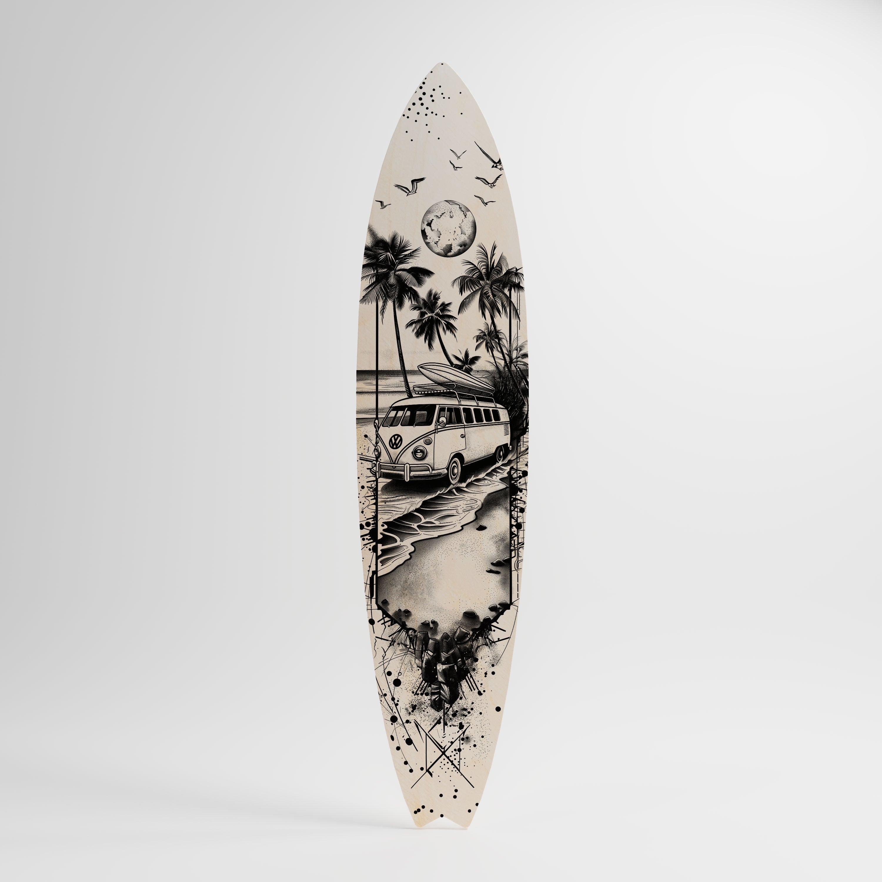 TRIPPY MEMORY Deko-Surfboard