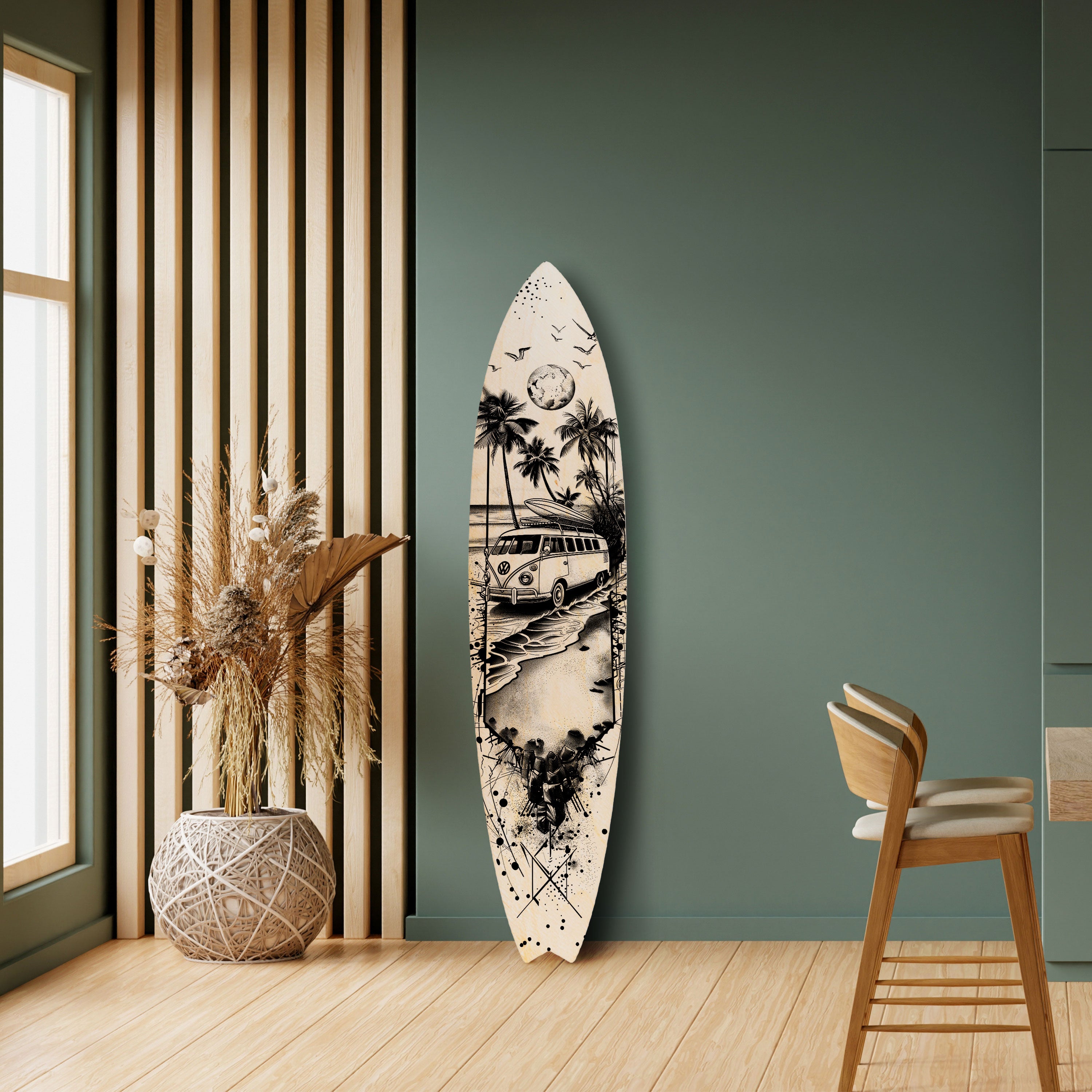 TRIPPY MEMORY Deko-Surfboard