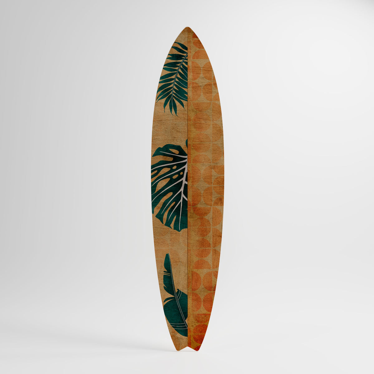 PALM LEAF SURFBOARD Deko-Surfboard