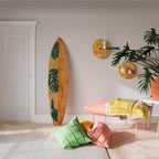PALM LEAF SURFBOARD Deko-Surfboard