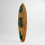 PALM LEAF SURFBOARD Deko-Surfboard