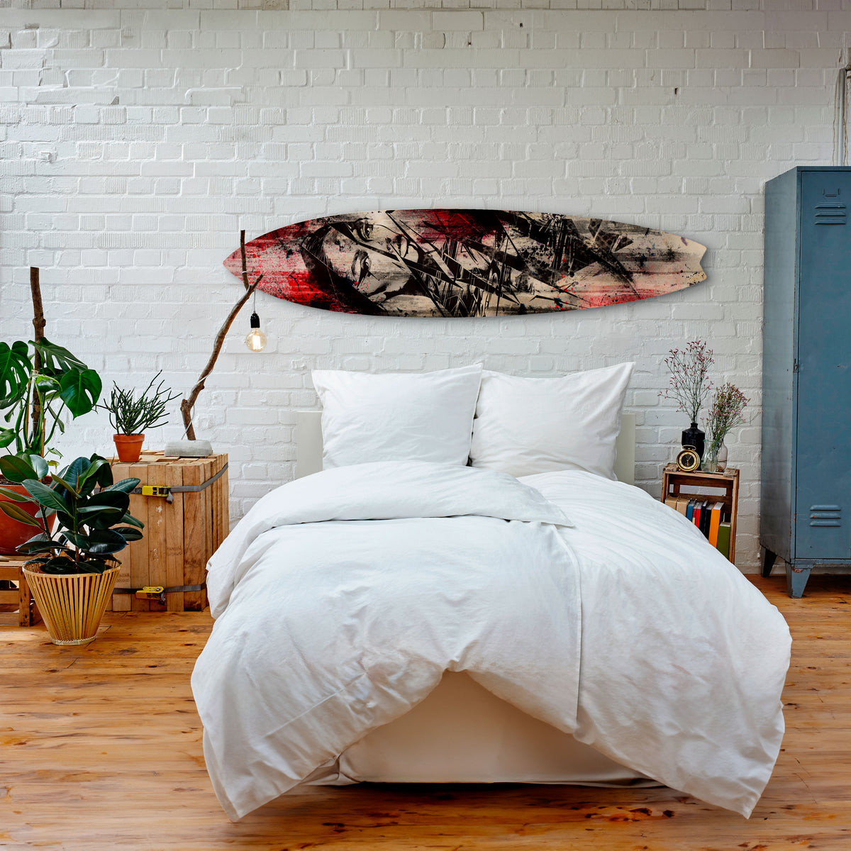 CRIMSON ECHO Surfboard Decorative Panel