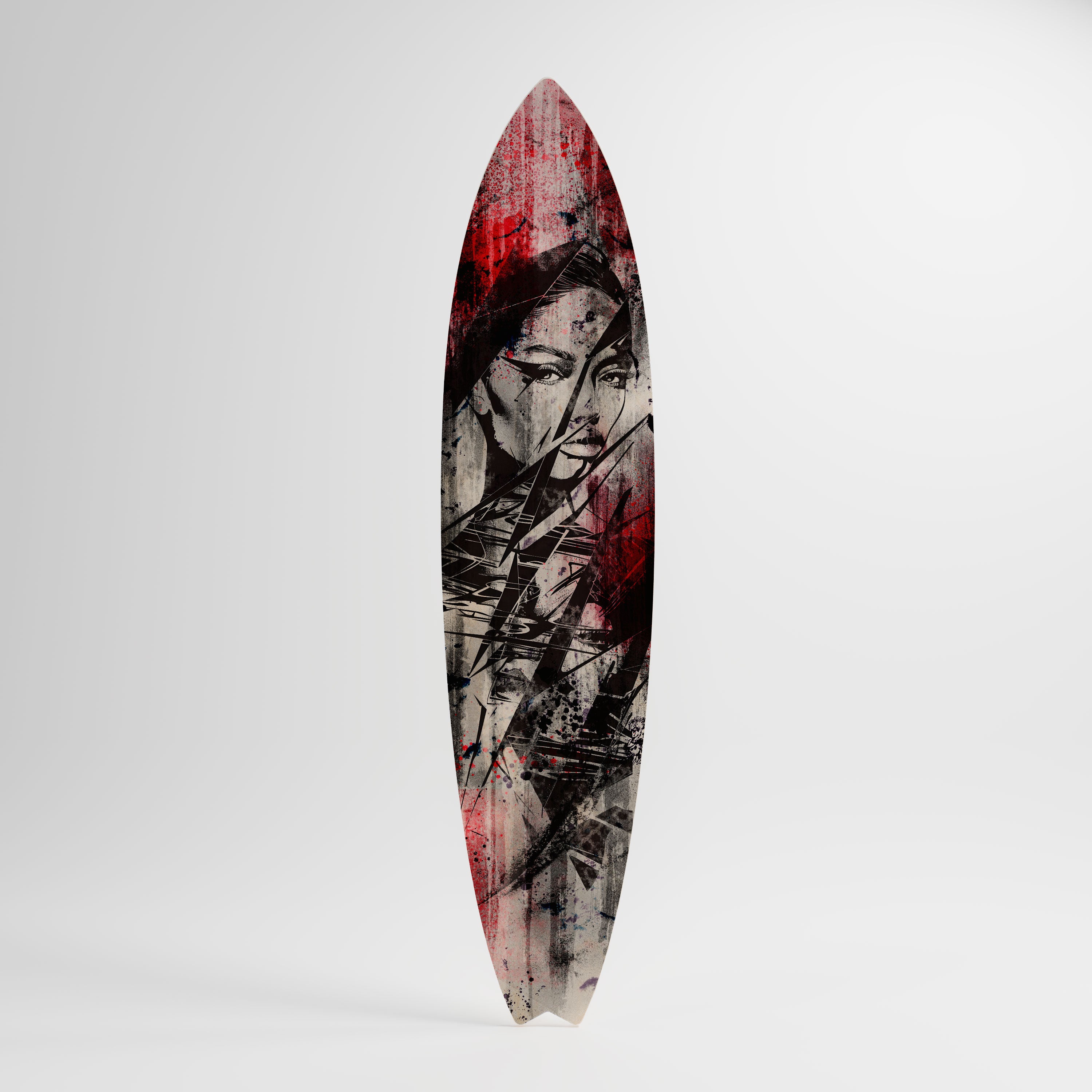 CRIMSON ECHO Surfboard Decorative Panel