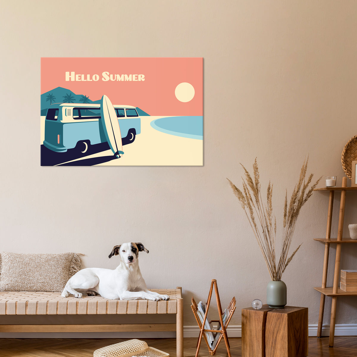 HELLO SUMMER Horizontal Canvas Print