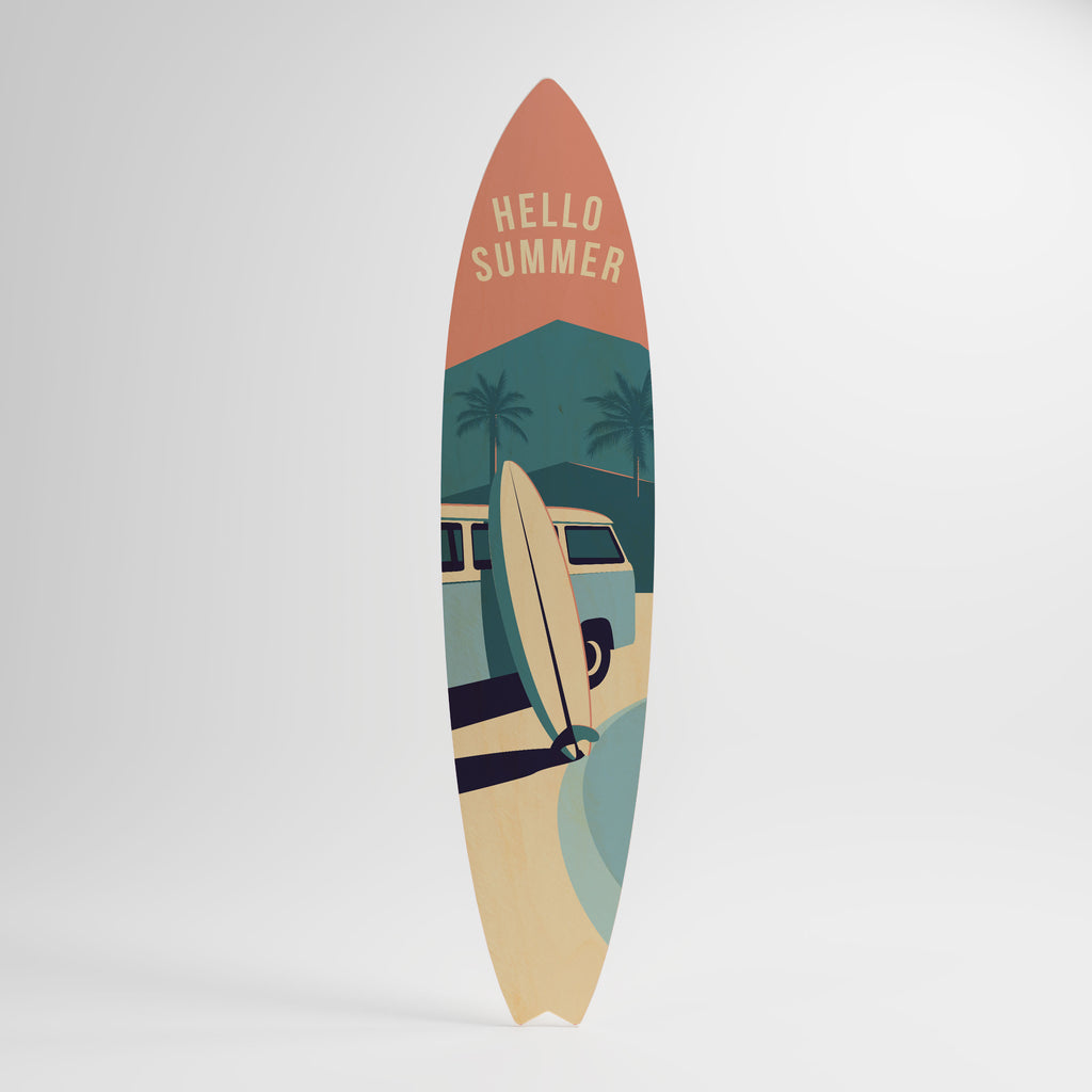HELLO SUMMER Surfboard Decorative Panel