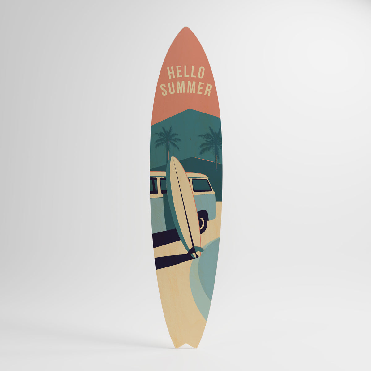 HELLO SUMMER Deko-Surfboard