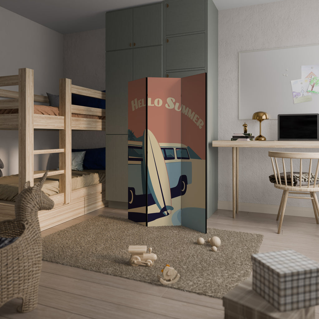 HELLO SUMMER 3-teiliger Paravent