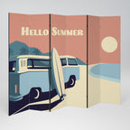 HELLO SUMMER 6-teiliger Paravent