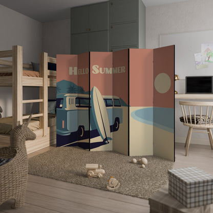 HELLO SUMMER 6-Panel Room Divider