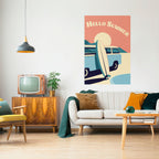 HELLO SUMMER Selbstklebendes Poster - Hochformat