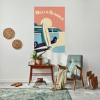 HELLO SUMMER Selbstklebendes Poster - Hochformat