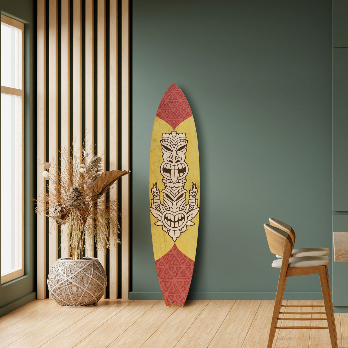TIKI TOTEM Deko-Surfboard