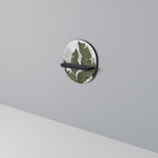 LEAF ECHO Ovales Kunstregal in Schwarz