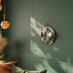 LEAF ECHO Ovales Kunstregal in Eiche-Optik