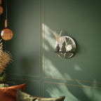 LEAF ECHO Rundes Kunstregal in Schwarz