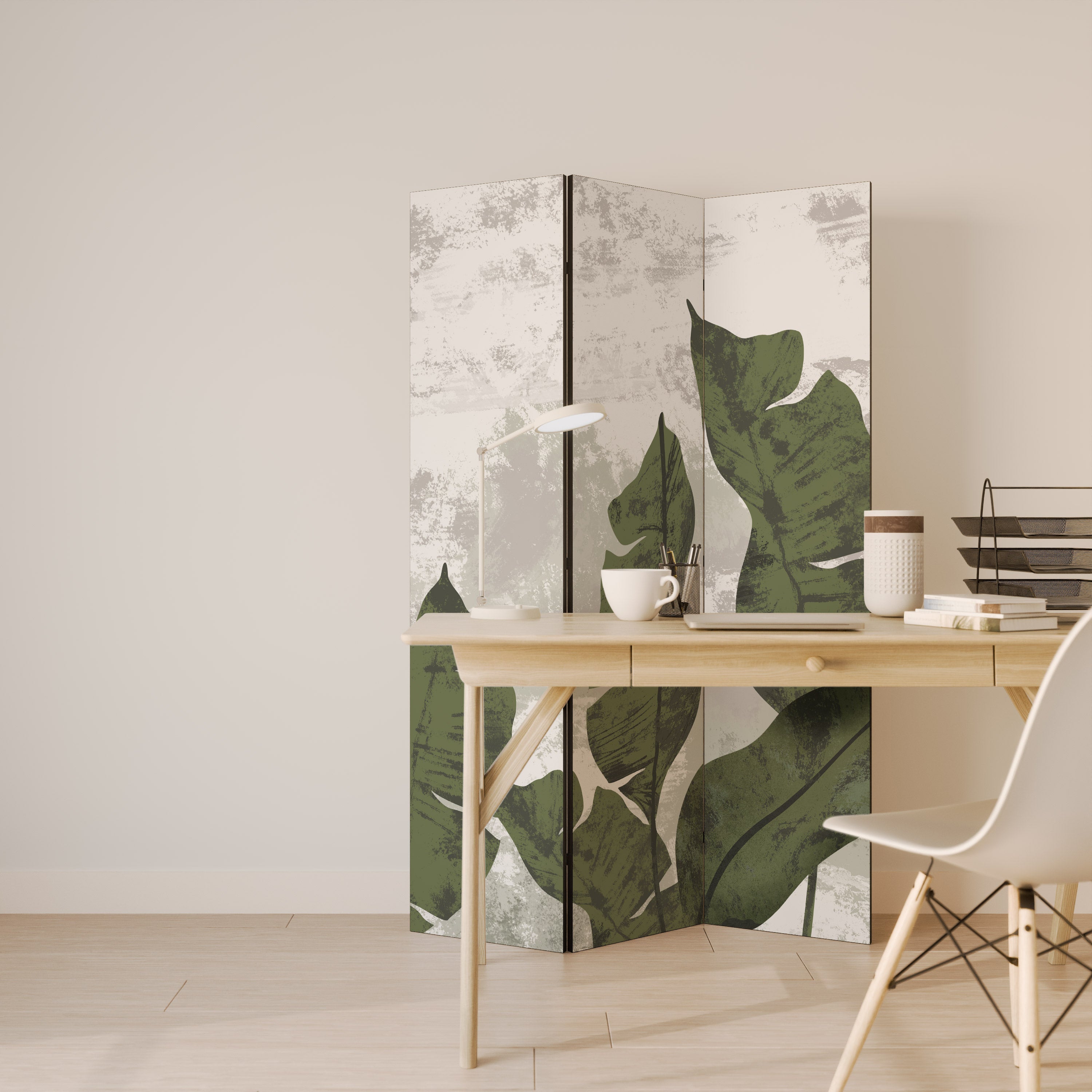LEAF ECHO Dekorativer 3-teiliger Raumteiler
