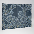 BLUE LEAVES 6-teiliger Paravent
