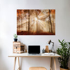 WHISPERS OF AUTUMN Peel and Stick Horizontal Poster