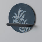 SHADOW BRANCH Rundes Kunstregal in Schwarz