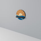 SUNNY SLIDE Rundes Kunstregal in Schwarz