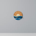 SUNNY SLIDE Rundes Kunstregal in Schwarz