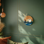 SUNNY SLIDE Rundes Kunstregal in Schwarz