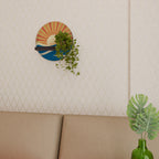 SUNNY SLIDE Rundes Kunstregal in Schwarz