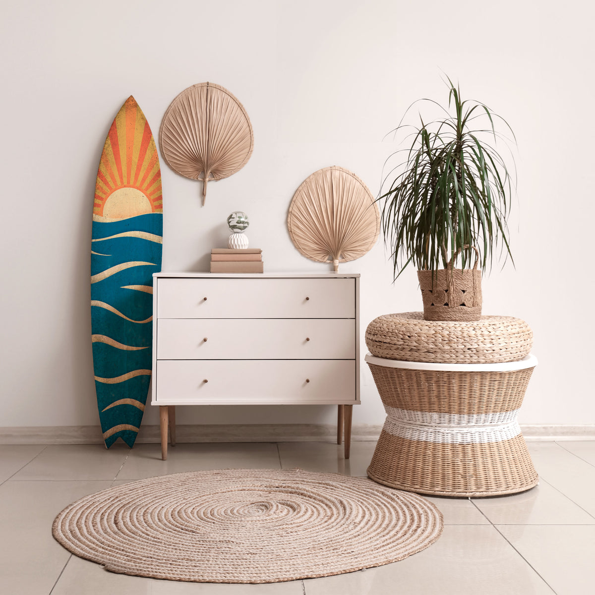 SUNNY SLIDE Deko-Surfboard