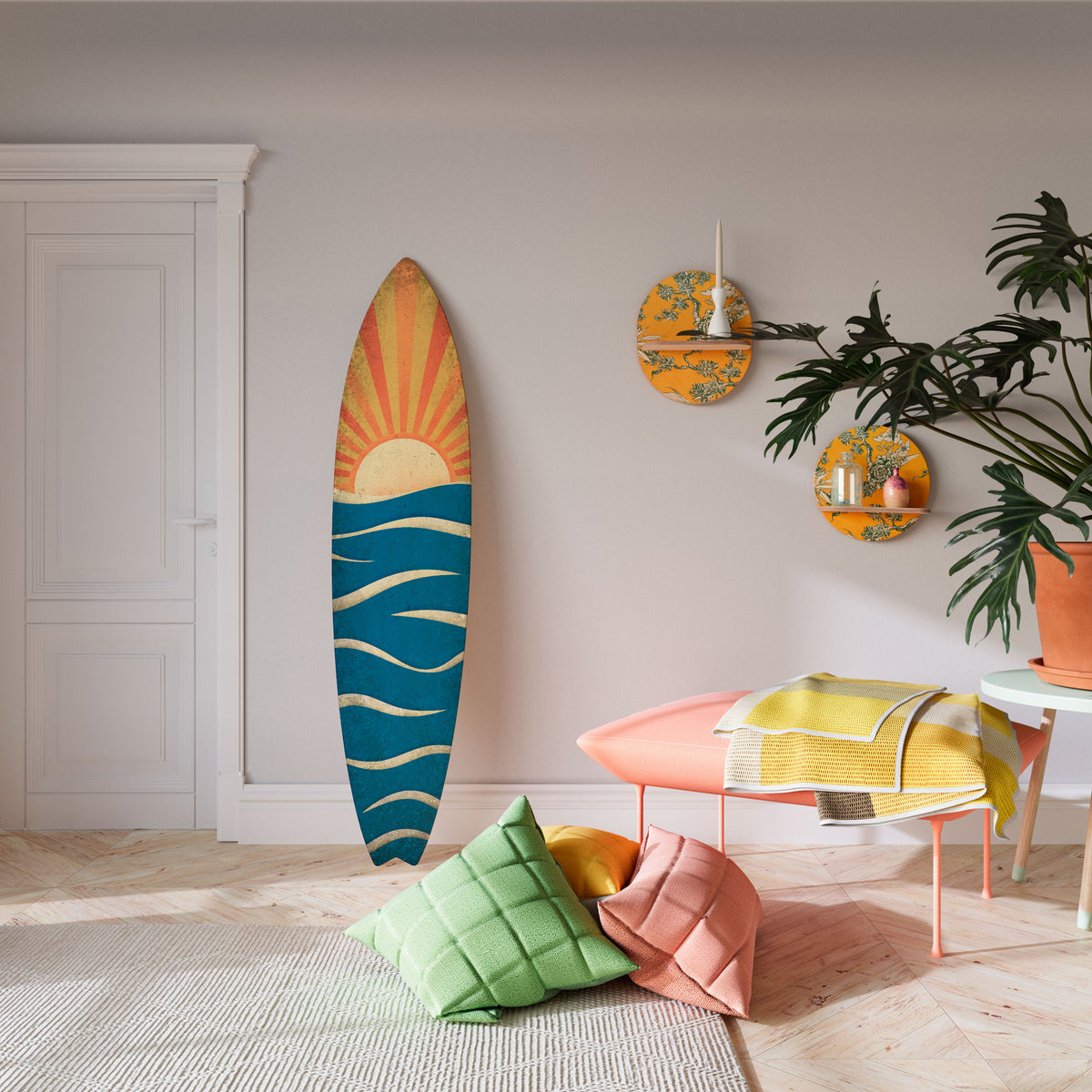 SUNNY SLIDE Deko-Surfboard