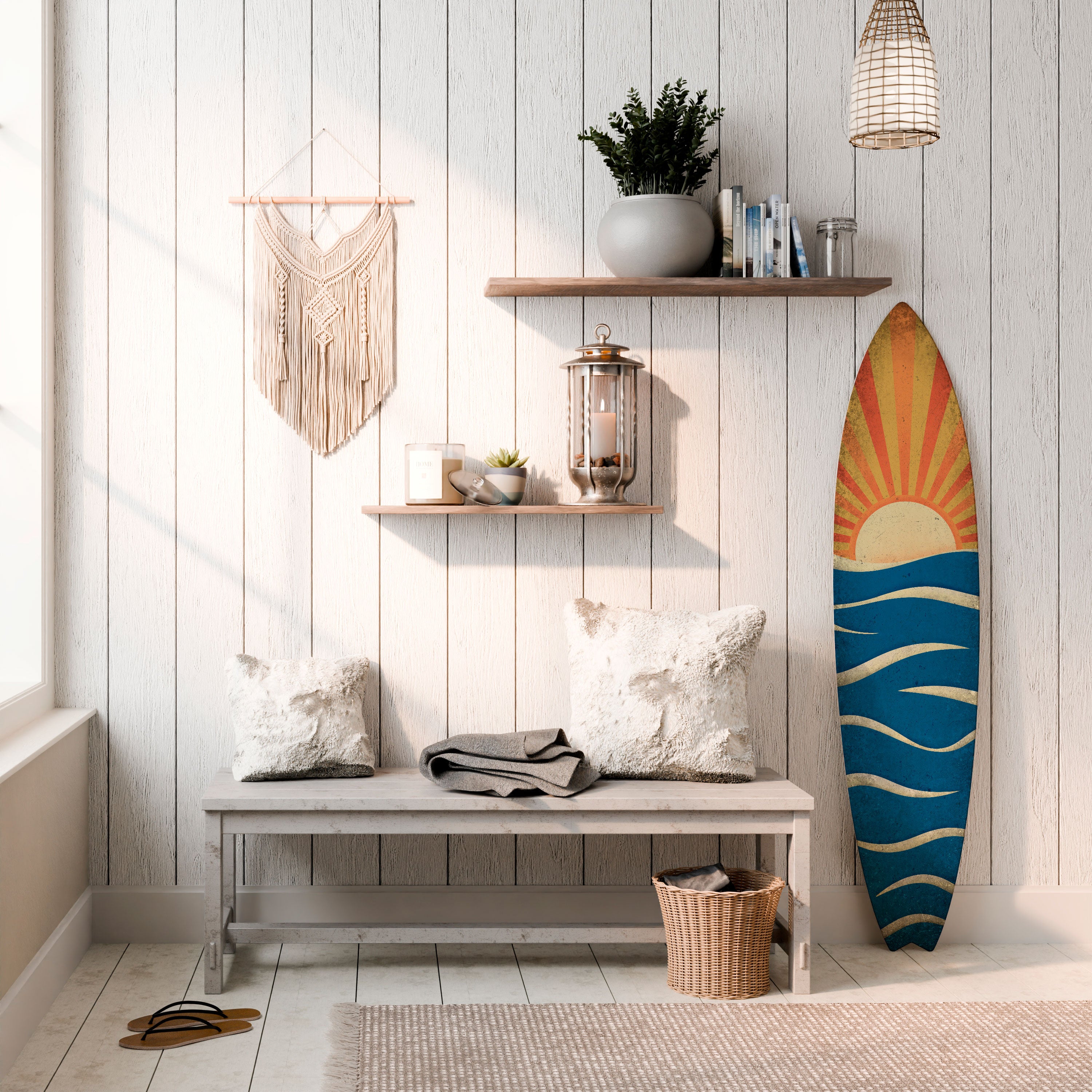 SUNNY SLIDE Deko-Surfboard